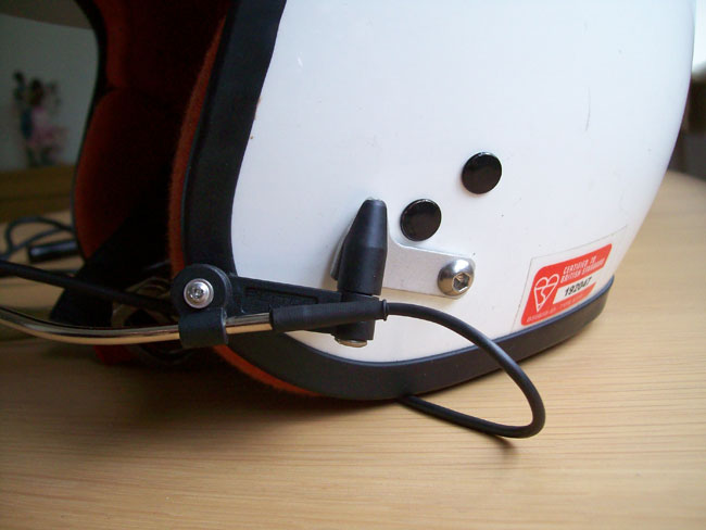 Peltor headset fitted neatly to OMP helmet