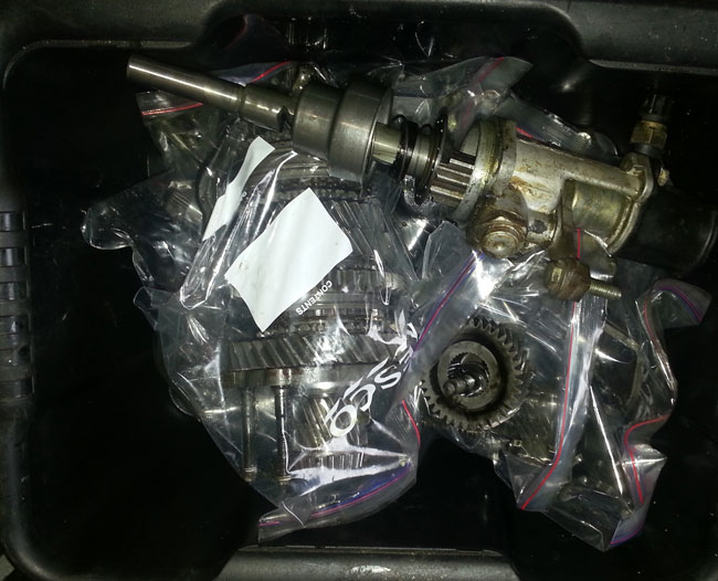 Box of bits.  A gear box.